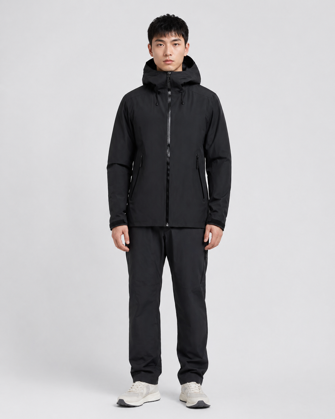 Urban Tech-Shell Lightweight Hooded Jacket