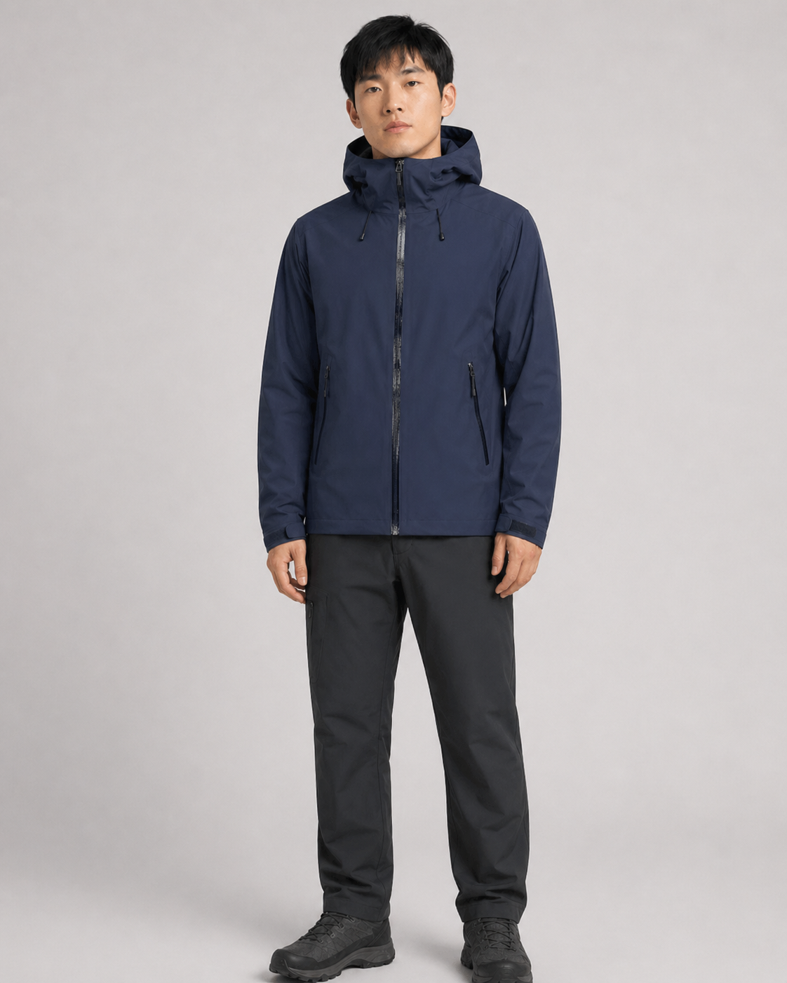 Urban Tech-Shell Lightweight Hooded Jacket