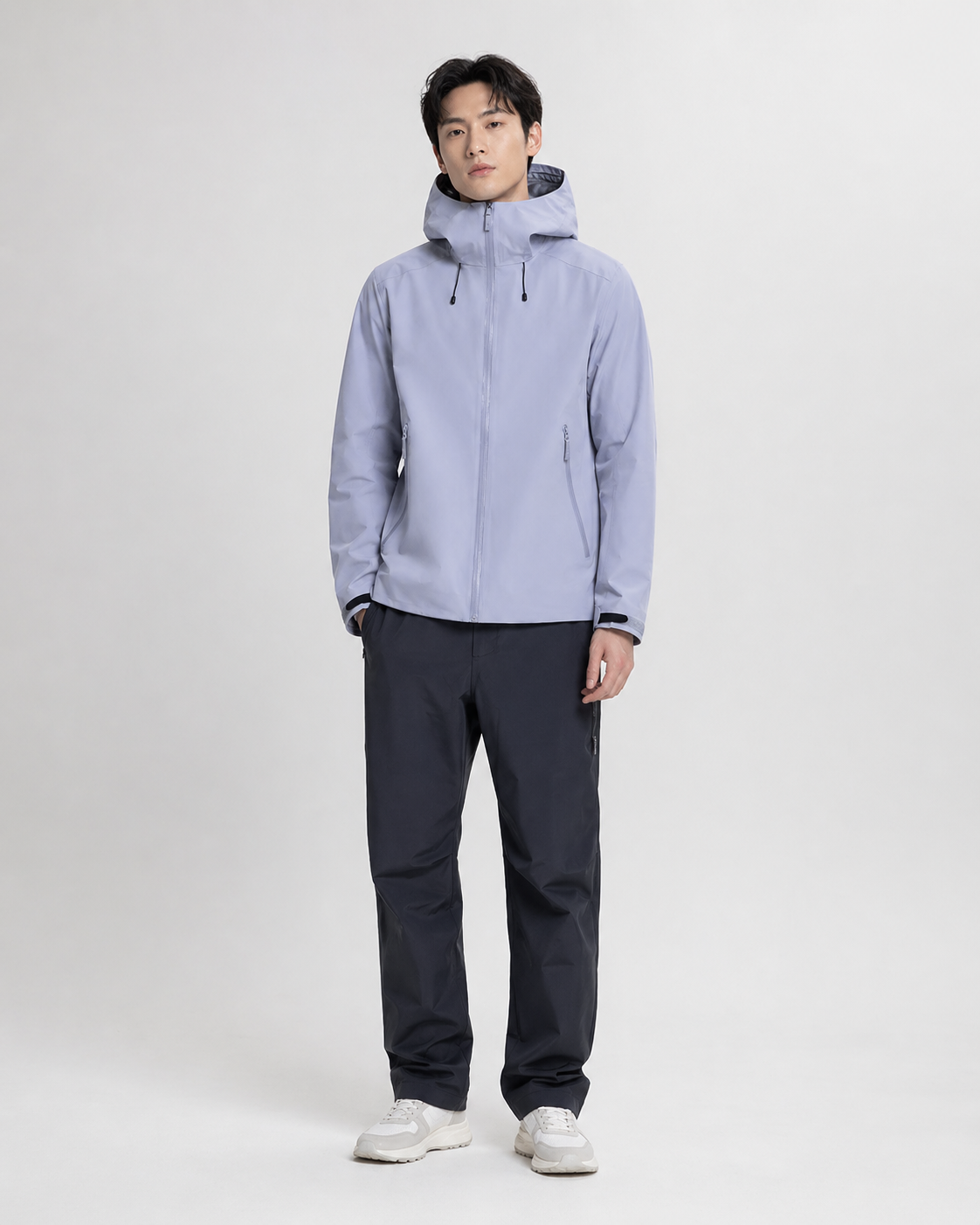 Urban Tech-Shell Lightweight Hooded Jacket
