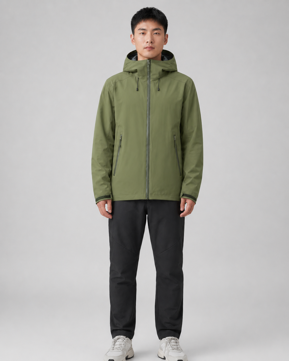 Urban Tech-Shell Lightweight Hooded Jacket