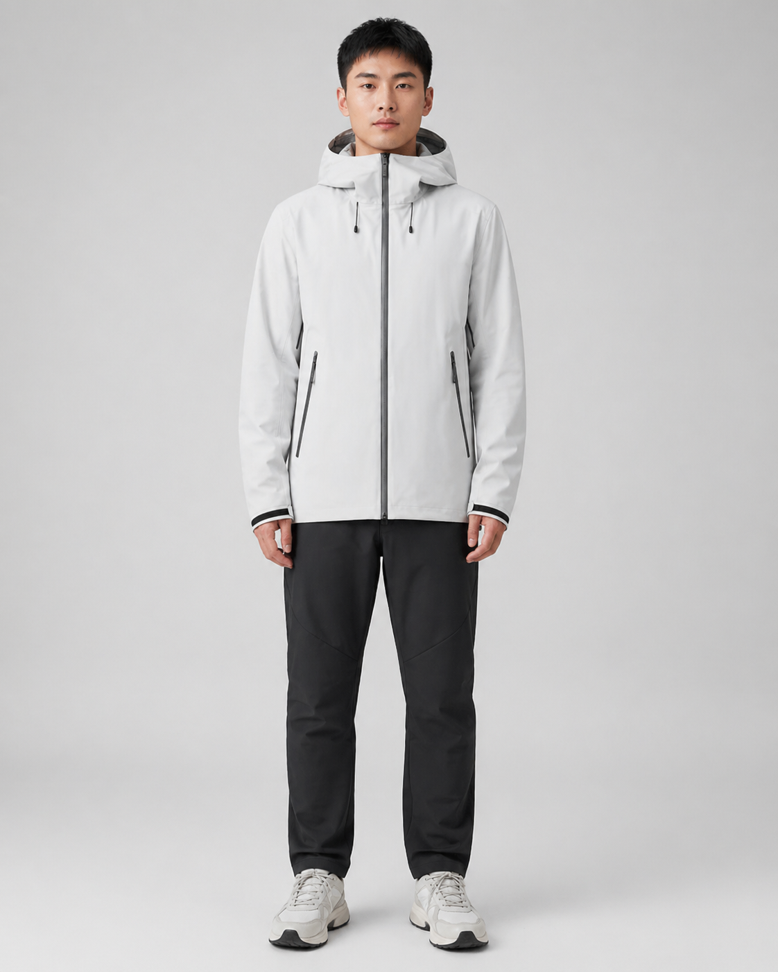 Urban Tech-Shell Lightweight Hooded Jacket
