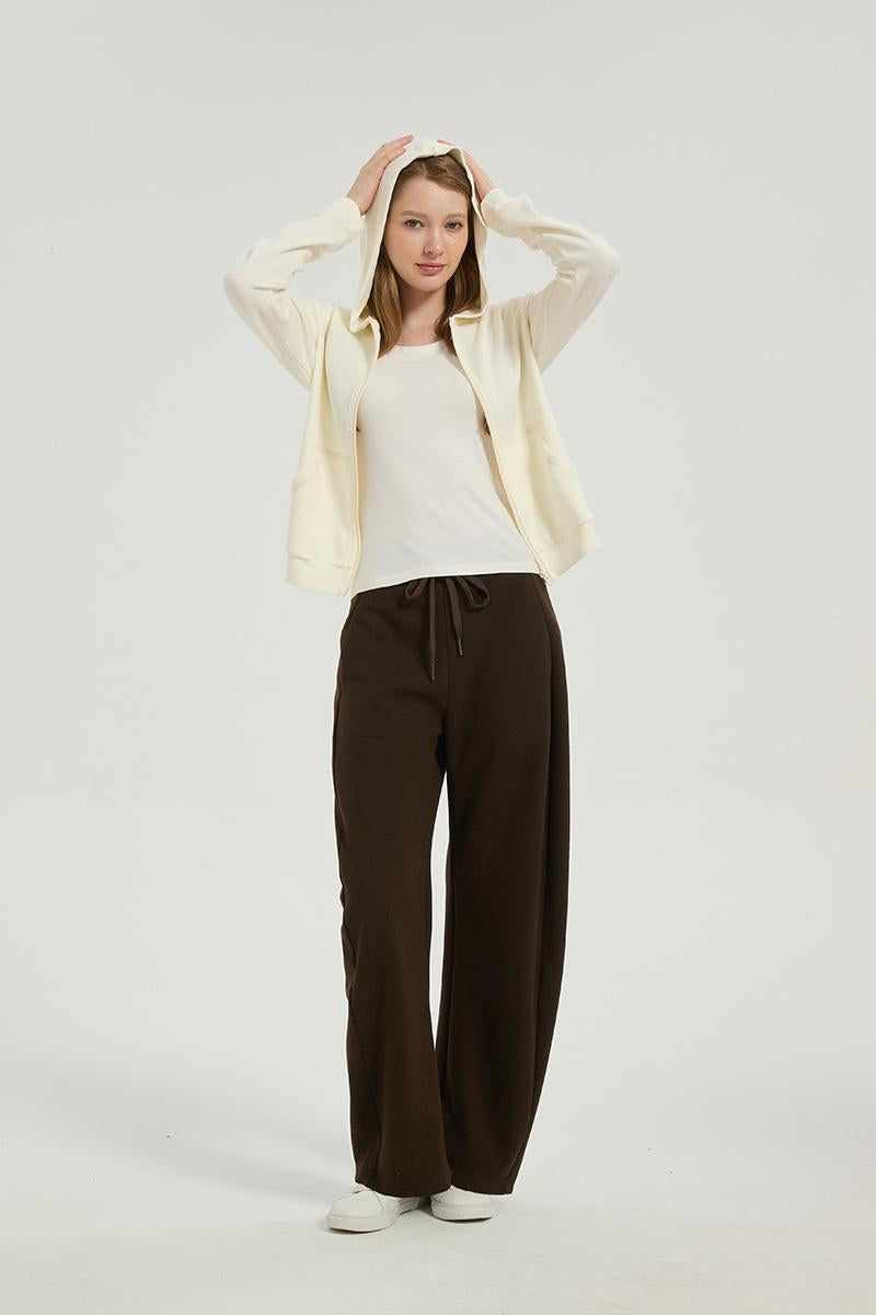 Women’s Minimal Zip Hoodie Cropped Jacket